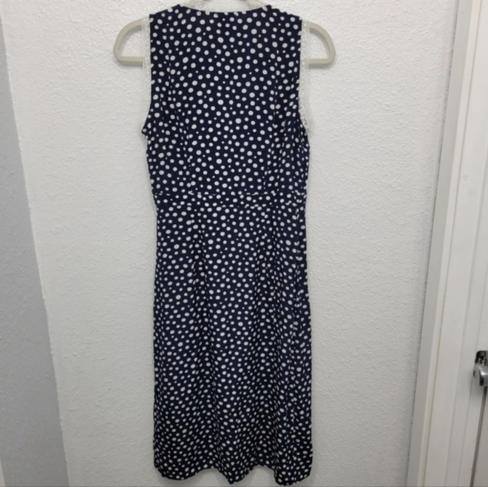 J Crew Rouje X J.Crew Rencard wrap dress CN705 Size 12 Polka Dots - Picture 6 of 8
